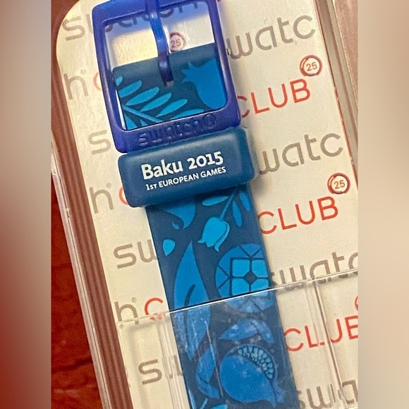 Swatch Blue Analog Watch. Baku 2015 Olympic Games Signature collectible watches - Picture 6 of 7